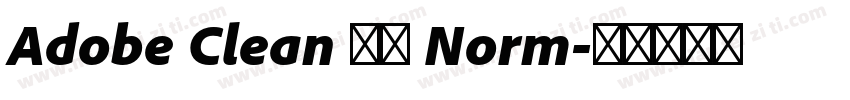 Adobe Clean 黑体 Norm字体转换
